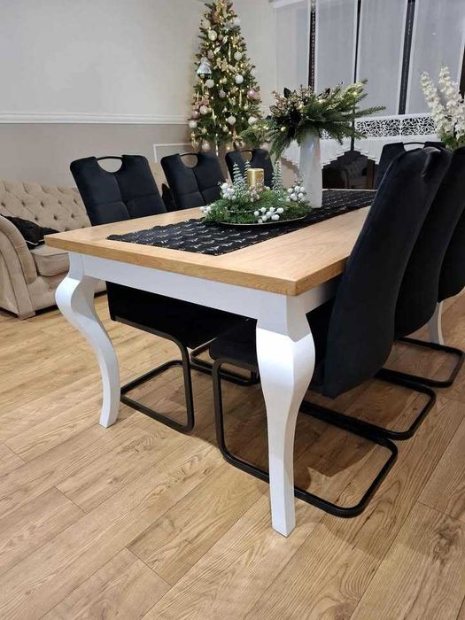 konsola drewniana  czarna 140 cm
