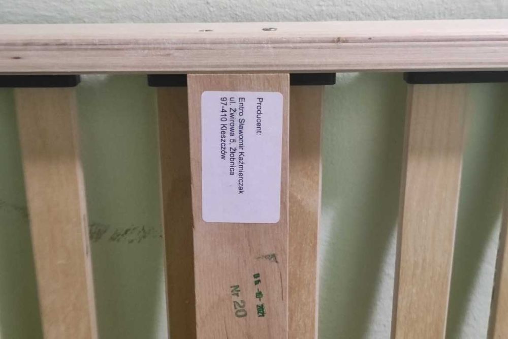 ŁÓŻKO Stelaż 120c200cm / ENTRO