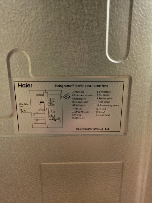 Frigorífico Americano Haier Inox 514L, como novo, impecável. RECOLHA HOJE