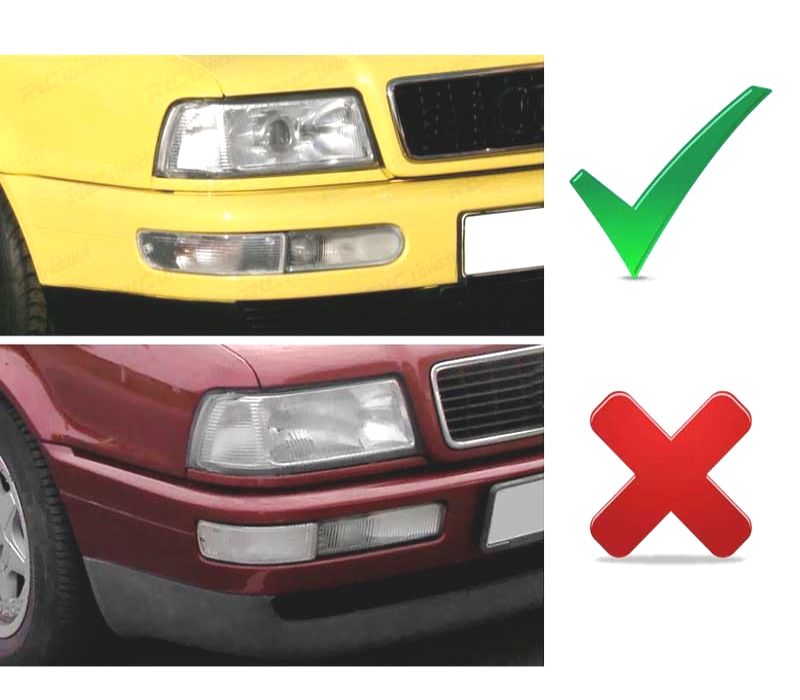 INDICADORES FRONTAIS PORSCHE 911 993 93-98 AUDI 80 CABRIO 97-02 FUMADO