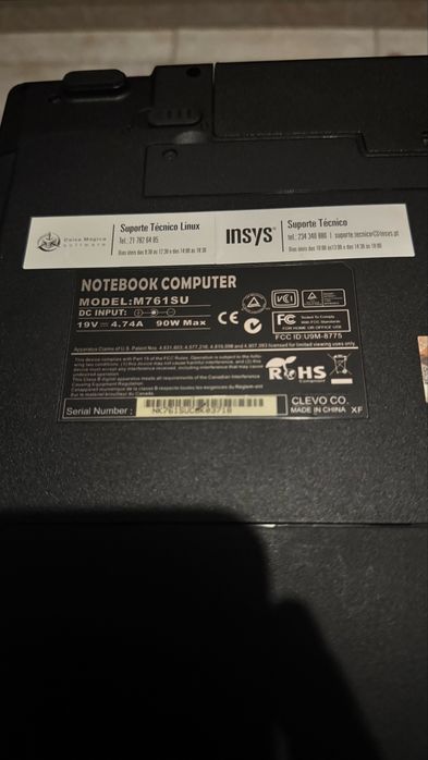 Portatil INSYS M761SU