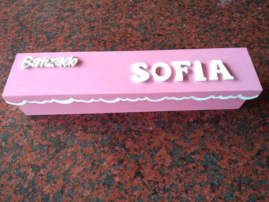 Caixa para Vela de Batizado (personalizada) - NOVA - Baratíssima