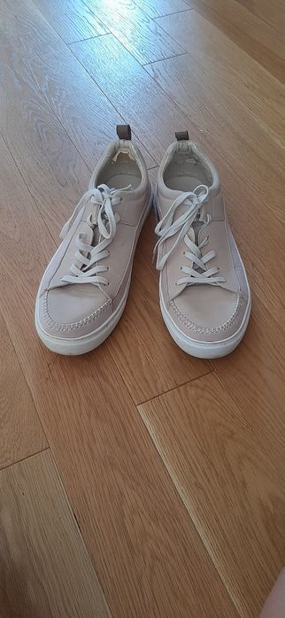 Beżowe nude buty trampki tenisówki TOPMAN 45 rozmiar