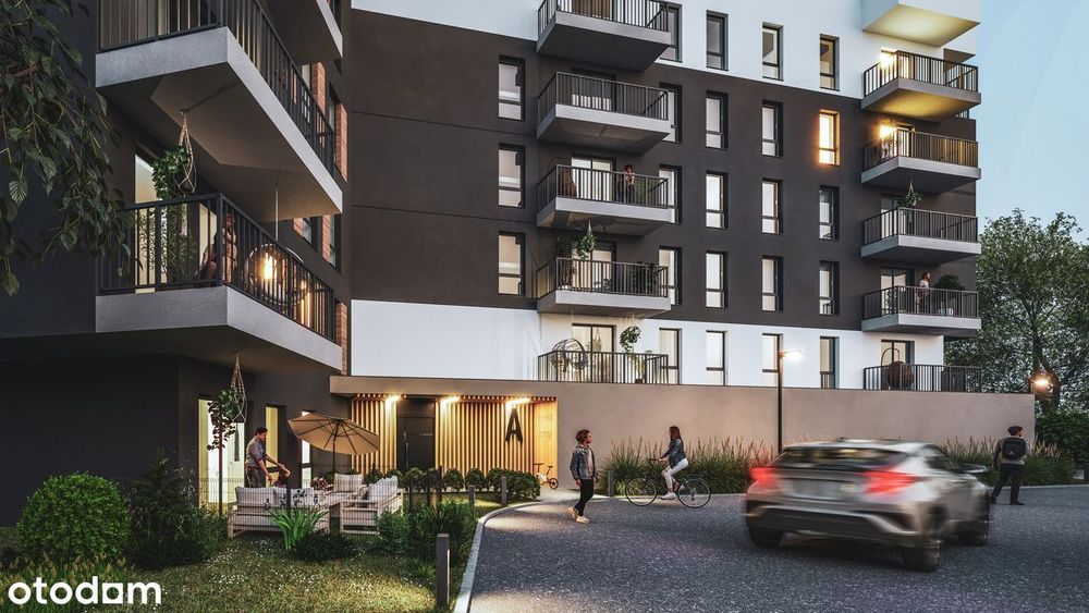 Nowoczesny Apartament z Dwoma Balkonami w Centrum - 3 Pokoje