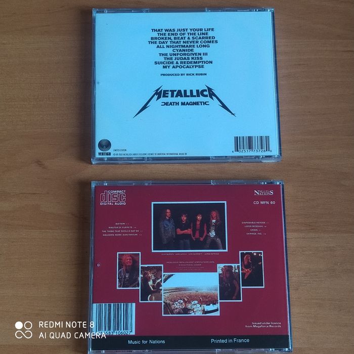 Диски METALLICA. 150 гр