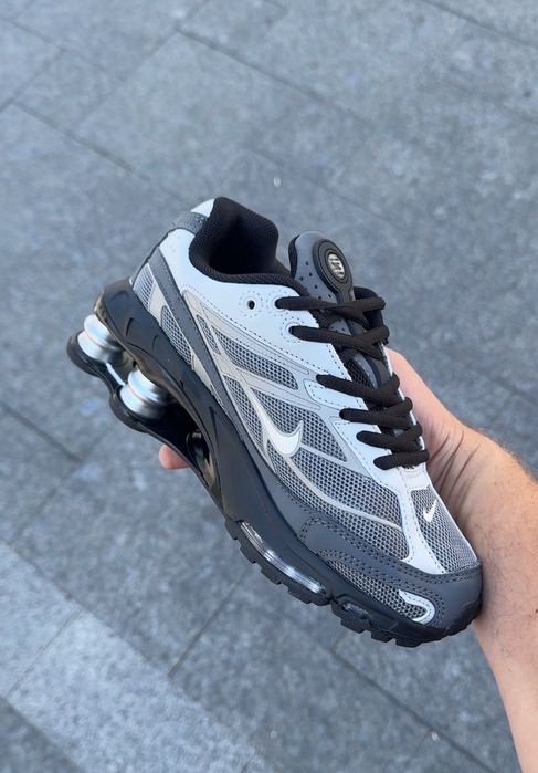 Найк шокс Nike x Supreme Shox Ride 2 Grey White Найк х Супрім Шокс Райд 2 Сіро-Білі