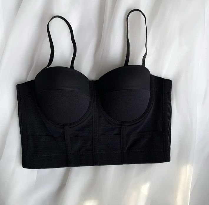 Чорний корсет XL з підтримкою грудей