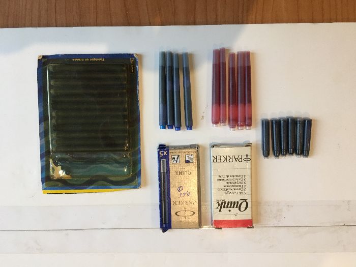 Canetas/esferográficas Parker, Waterman + tintas