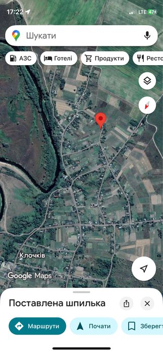 Продам ділянку, участок в с. Клочків