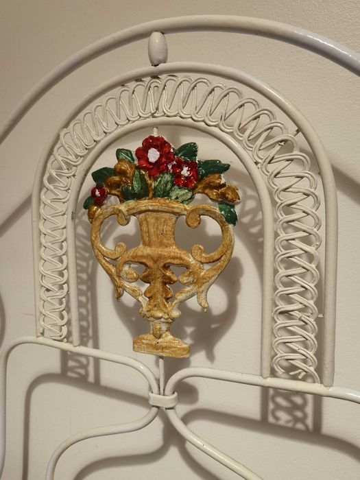 Cama de ferro antiga 120x200