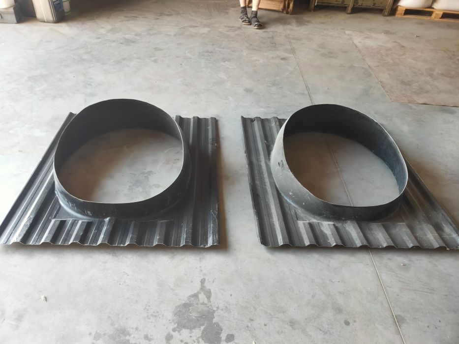 2 płyty kominowe fi 600 na blachę T-20 NOWE