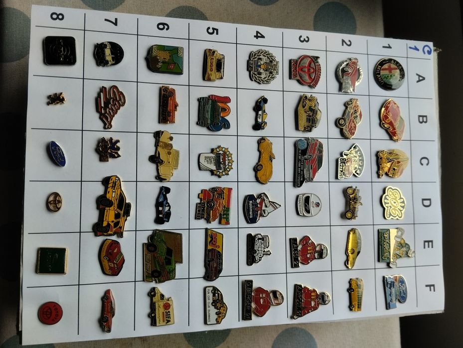 (C) Pins do mundo Automóvel