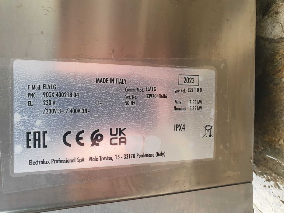 Electrolux Professional ELA1G podblatowa zmywarka gastronomiczna