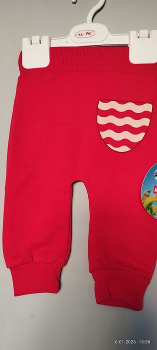 Nowe czerwone spodnie