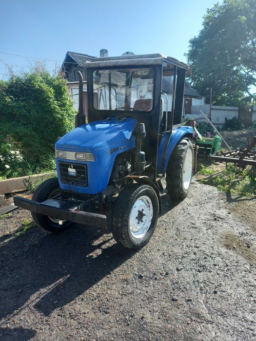 Міні трактор зубр 244+фреза+плуг