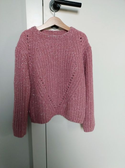 Sweterek marki Primark r. 140/146, pudrowy róż, stan bdb