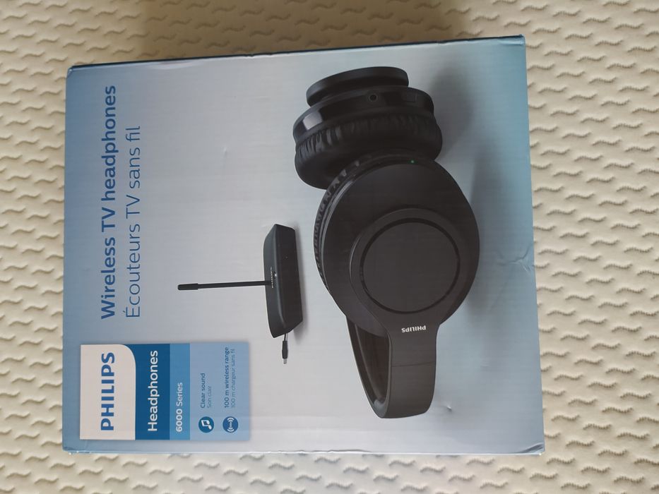 Słuchawki bezprzewodowe nauszne radiowe Philips TH  TAH 6005BK/10