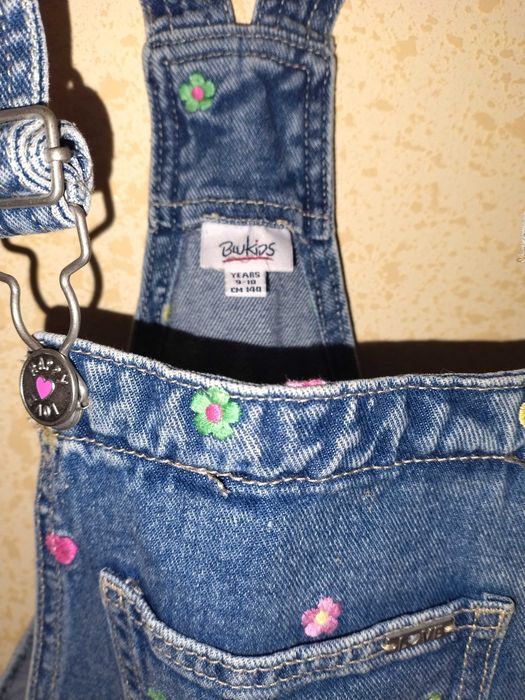 Джинсовий сарафан спідниця Blukids Better Cotton Funny Summer для дівчинки 134 140