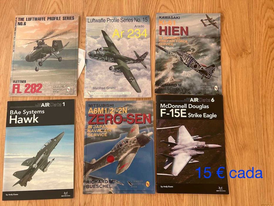Aviação. Aviões militares. Military Aviation. Livros. Books.