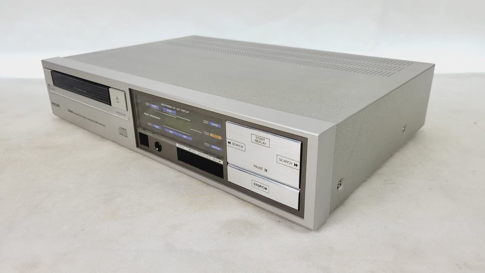 Klasyk Audiofilski Philips CD 350 srebrny 1985r cdm 2