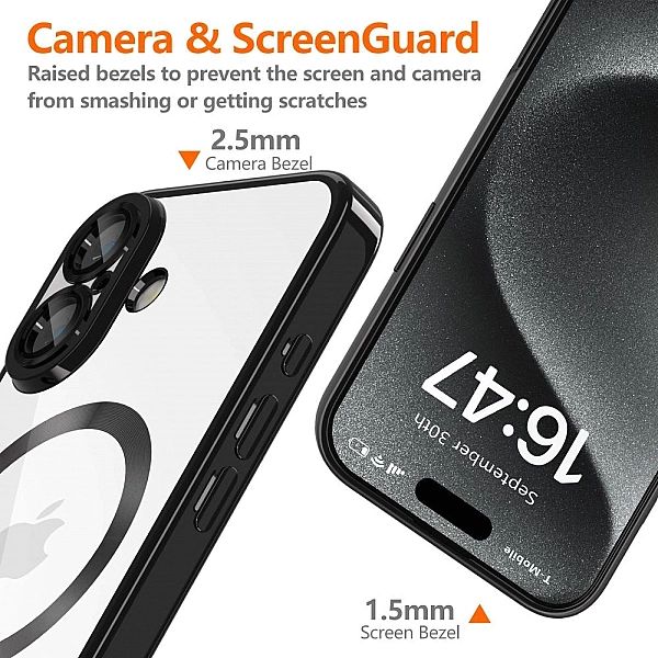 Etui Tech-Protect MagFlex MagSafe na iPhone 16e - przezroczyste