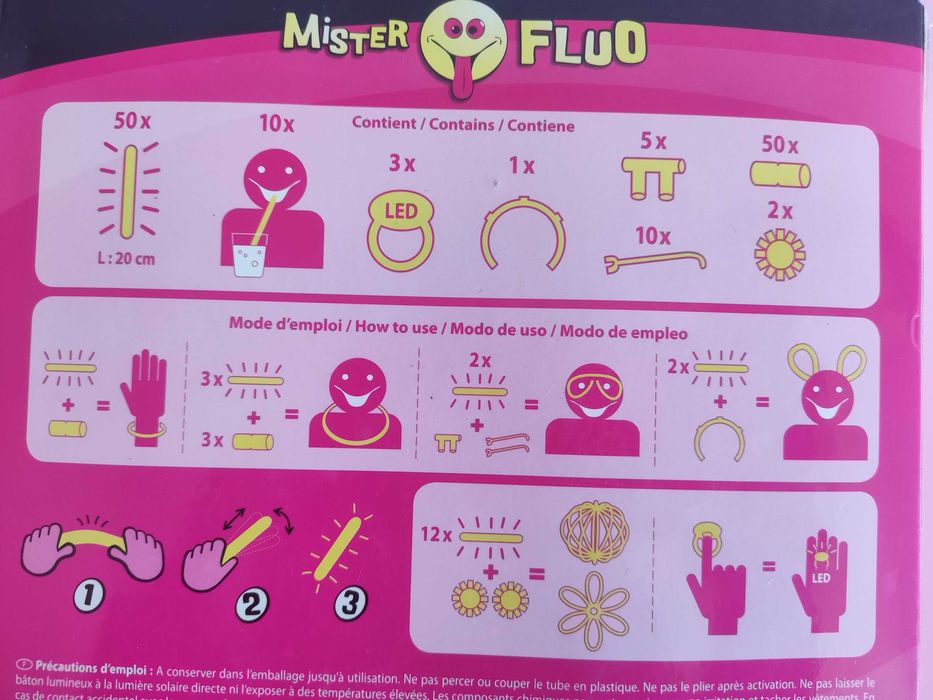 Kit 100 adereços luminosos glow e Led para eventos