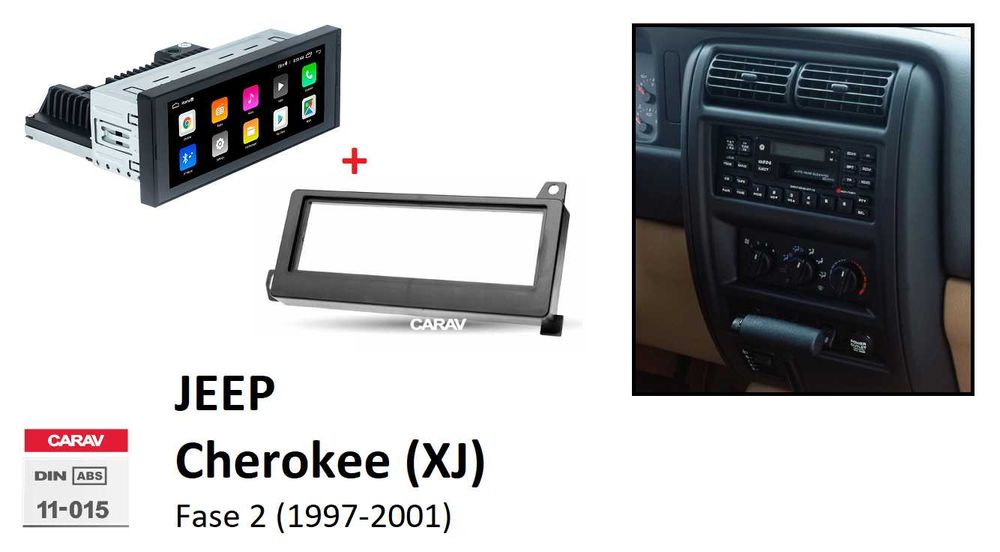 (NOVO) Rádio 2DIN • Jeep CHEROKEE • (XJ) (KJ) (KL) • Android GPS