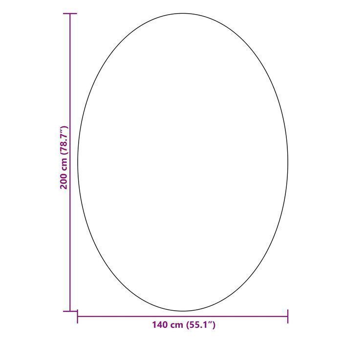 Vidaxl Dywan  "Huarte" Beżowy 140X200 Cm Owalny