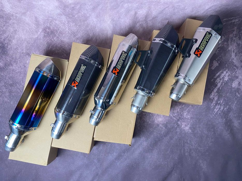 Акрапович Прямоточний вихлоп Прямоток вихлопна труба на мопед мотоцикл