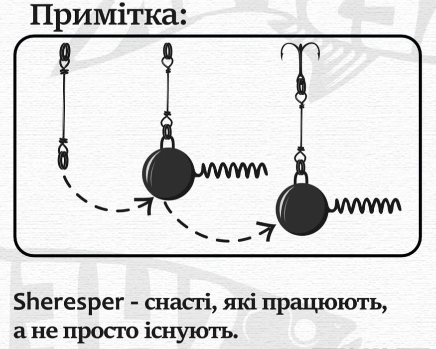 Подовжувач Sheresper® Вкрутиш | 2—7 см | Снасть, Щука, Судак, Окунь