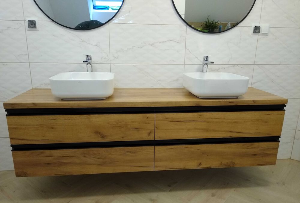 Szafka pod umywalkę 180 cm - meble łazienkowe