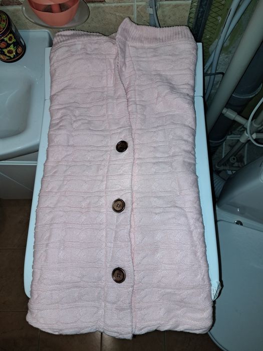 В'язаний конверт рожевий