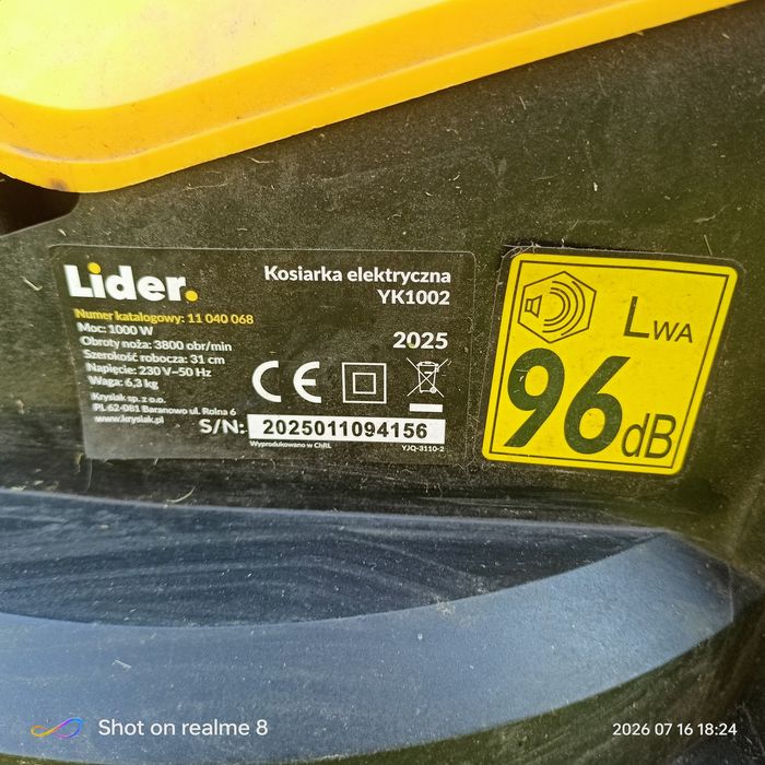 Kosiarka elektryczna Lider YK1002