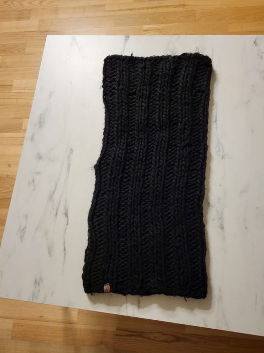 Czarny komin 60x30cm szalik