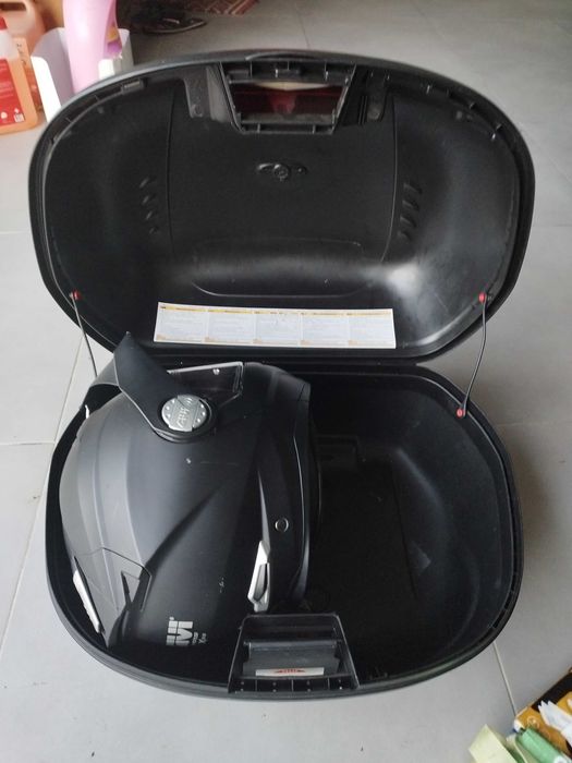 Top case para moto /+ carregador bateria moto