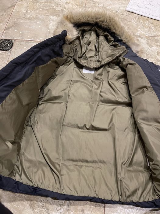 Пуховик Zara для хлопчика 134-140 р на 8-9 р колір темно сірий