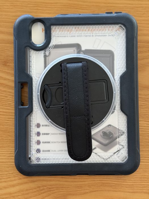 Capa Reforçada iPad Mini 7 / Mini 6 com Suporte Apple Pencil e Pega Traseira (Nova)