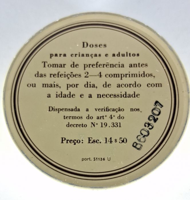 Lata antiga Calcium-D-Redoxon