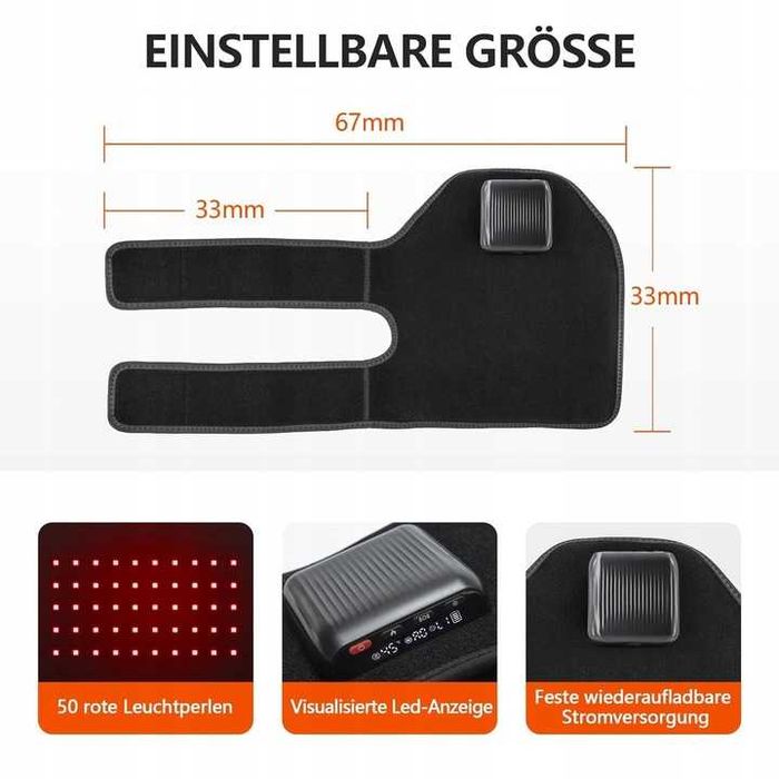 Masażer kolan Emicool z podgrzewaniem