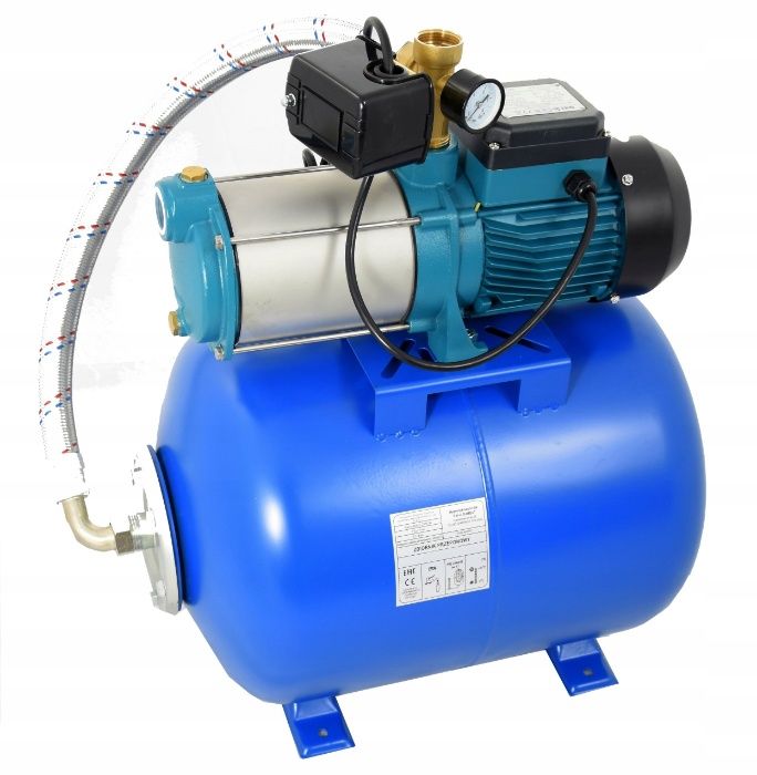 Hydrofor + Pompa MH 1300 INOX 100L z Manometrem IBO Zestaw!
