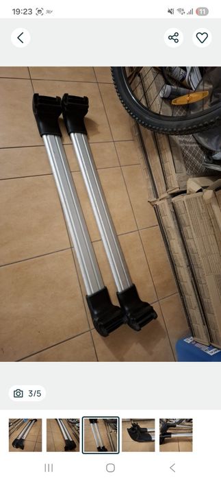 Bagażnik dachowy thule opel astra J Zafira B belki poprzeczki relingi