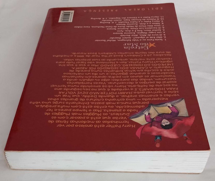 1a Edição (2000) Livro Harry Potter e a Câmara dos Segredos de J.K. Rowling [RARO] Portes e Registo Incluídos