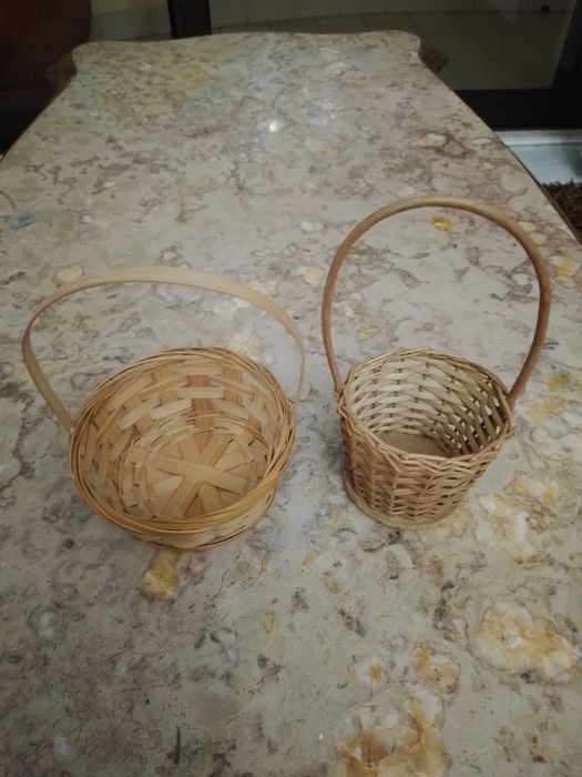 Cestinhas em verguinha de vime