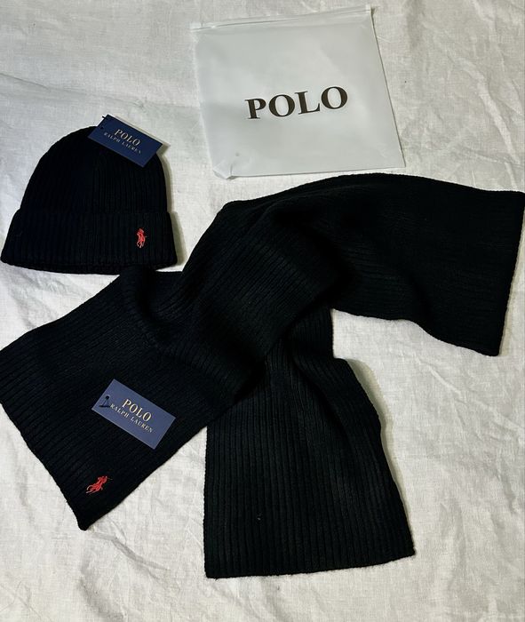 Зимовий комплект: шапка + шарф Ralph Lauren