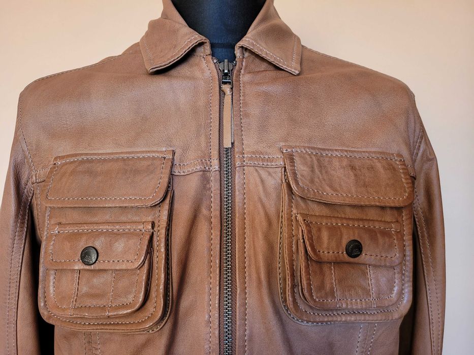 Wyjątkowa skórzana kurtka jacket, ramoneska od PEPE JEANS LONDON