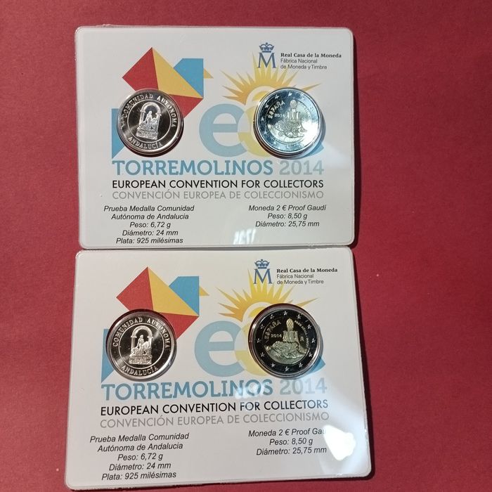 Moeda Coincard ESPANHA 2014 Torremolinos