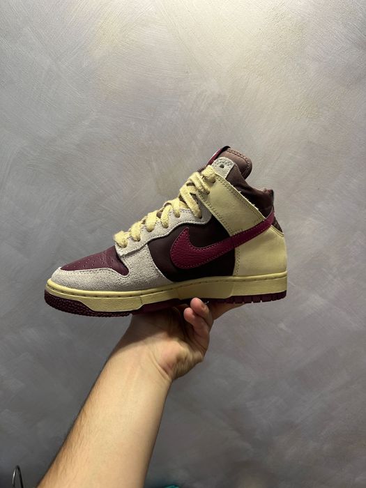 Nike Dunk High 1985 W Beige/Brown кросівки оригінал жіночі кроссовки