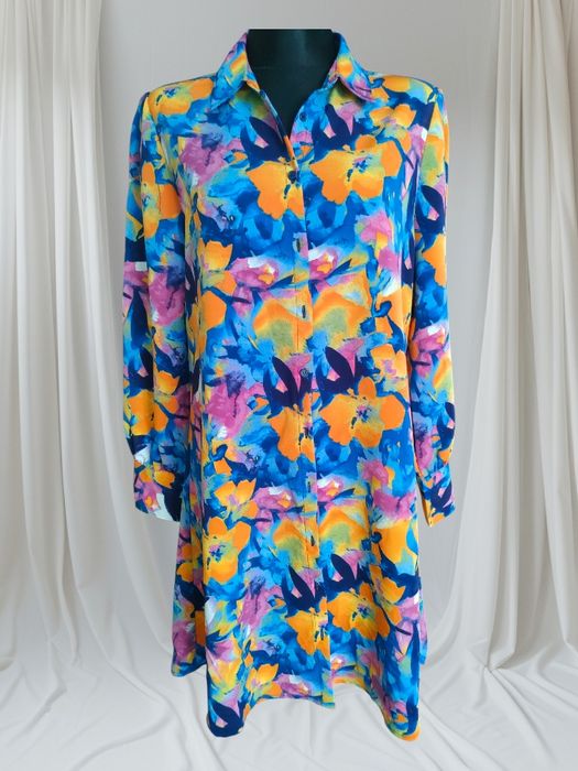 Tunika sukienka koszulowa, rozmiar L