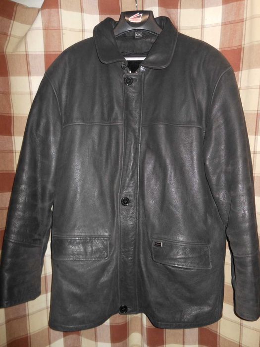 Куртка пилот Косуха F-21 бомбер кожаная авиатор мужская TOP GUN Зима