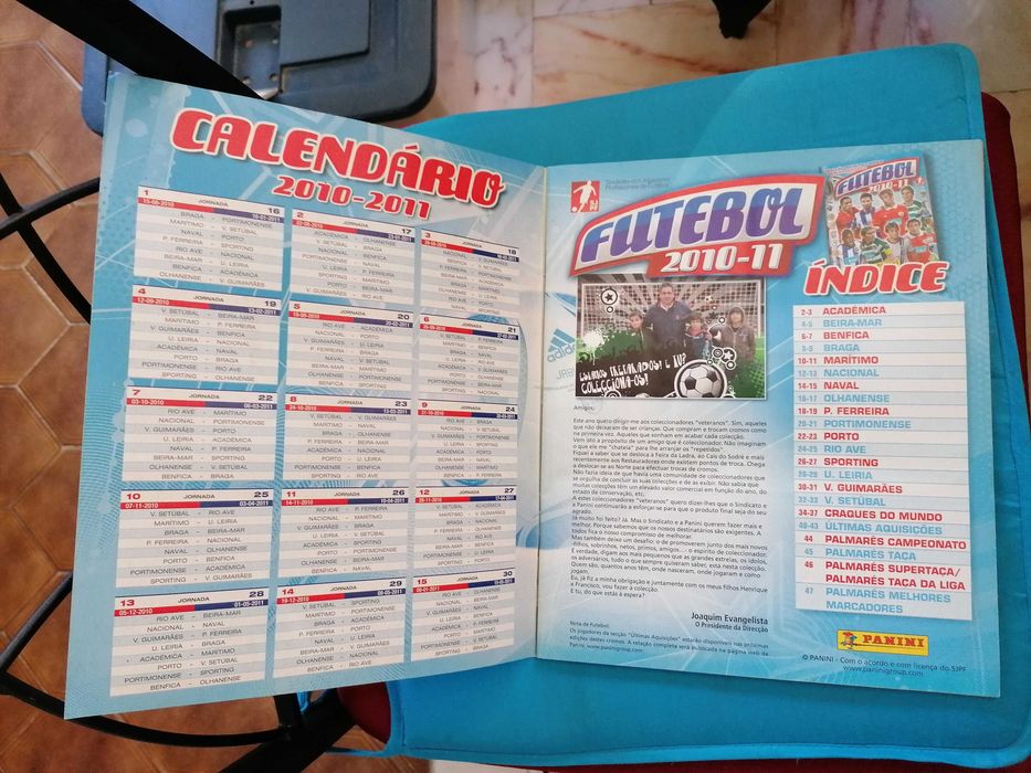 Caderneta Futebol Superliga 2010-11 Panini